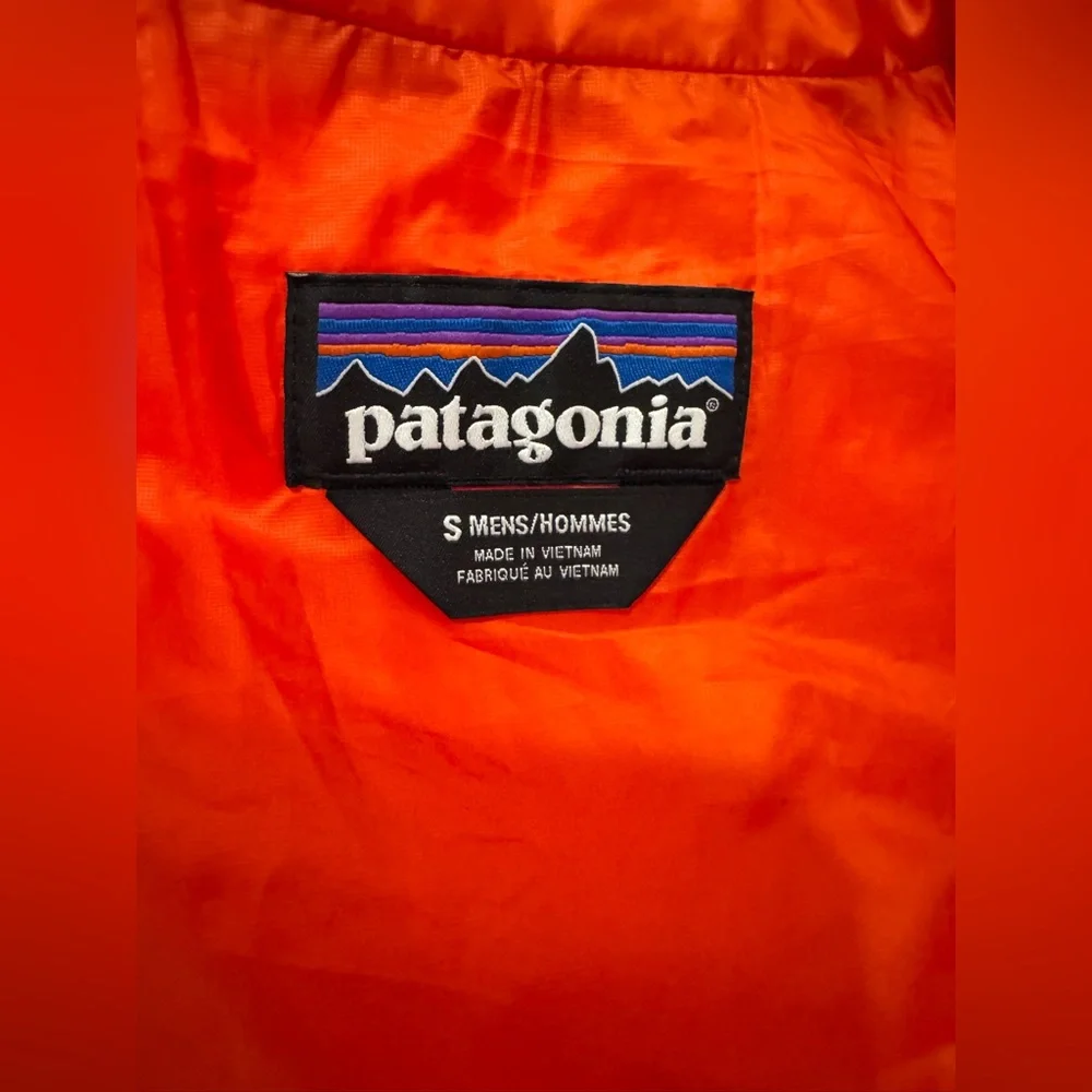 Patagonia Men’s Orange Nano Puff Vest Size Small - Picture 5 of 10